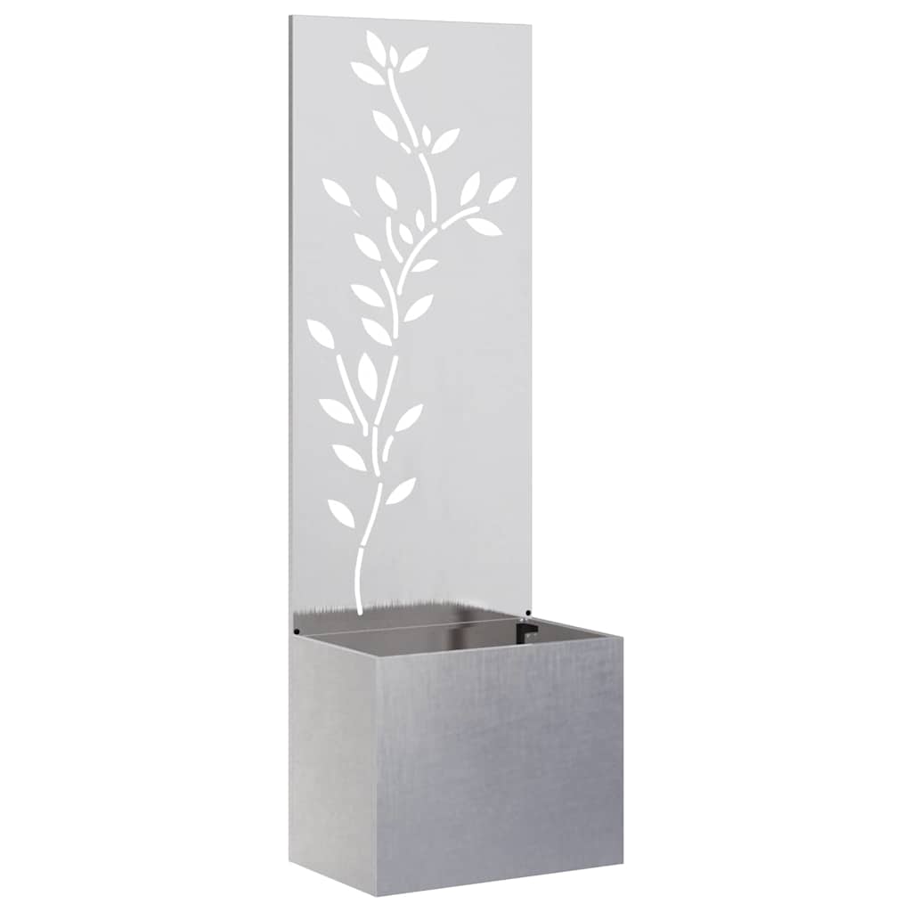 vidaXL Tuinplant met Decoratief Paneel Zwart 32 x 140 cm