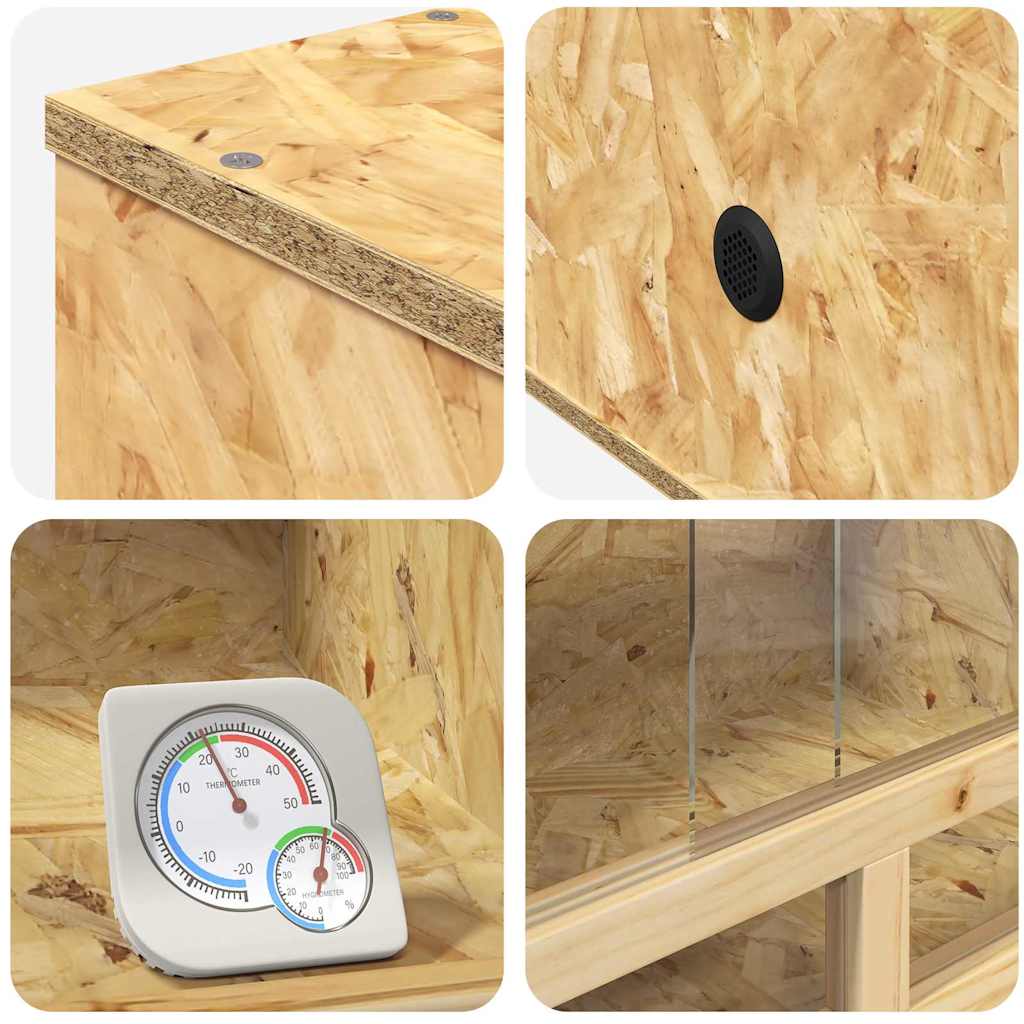 vidaXL Terrarium Bruin 80 x 50 x 50 cm OSB