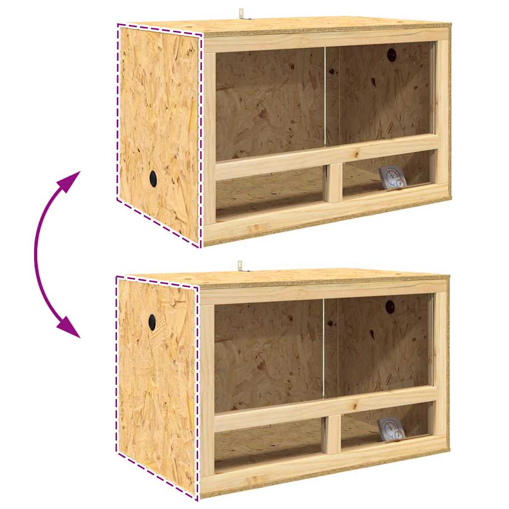 vidaXL Terrarium Bruin 80 x 50 x 50 cm OSB