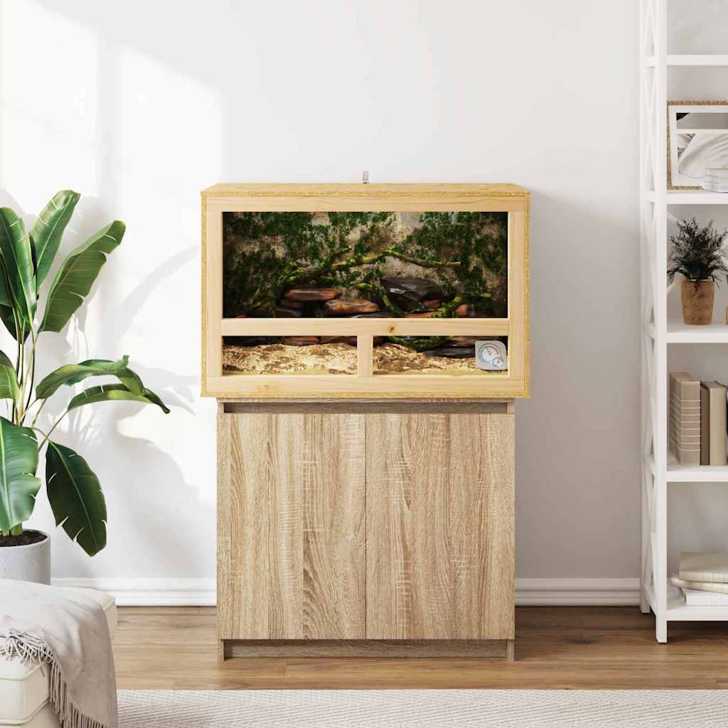 vidaXL Terrarium Bruin 80 x 50 x 50 cm OSB