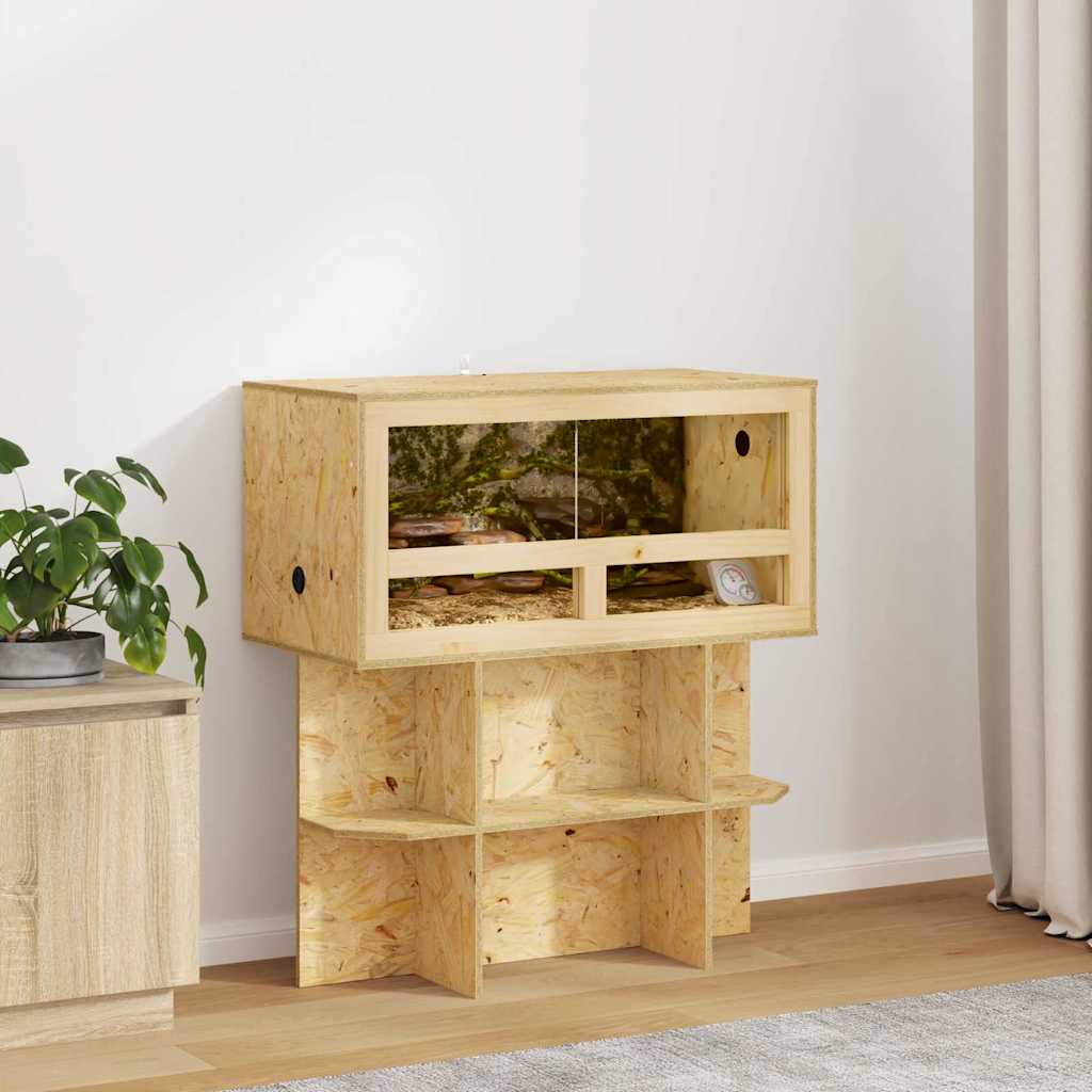 vidaXL Terrarium Bruin 80 x 50 x 50 cm OSB
