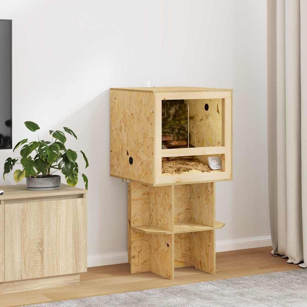vidaXL Terrarium Bruin 80 x 50 x 50 cm OSB