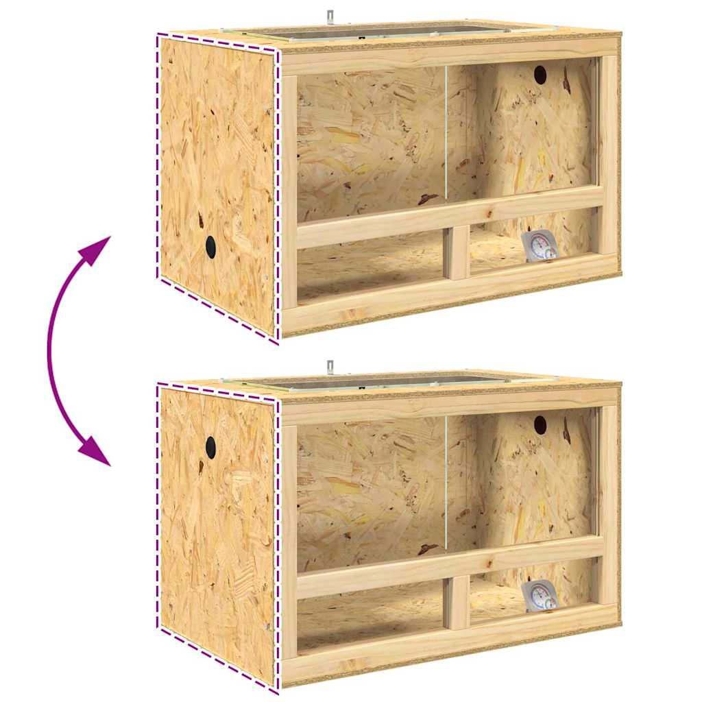vidaXL Terrarium Bruin 50 x 80 x 50 cm OSB