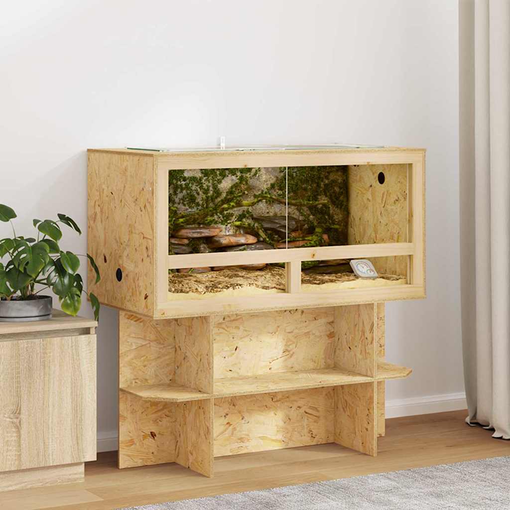vidaXL Terrarium Bruin 50 x 80 x 50 cm OSB
