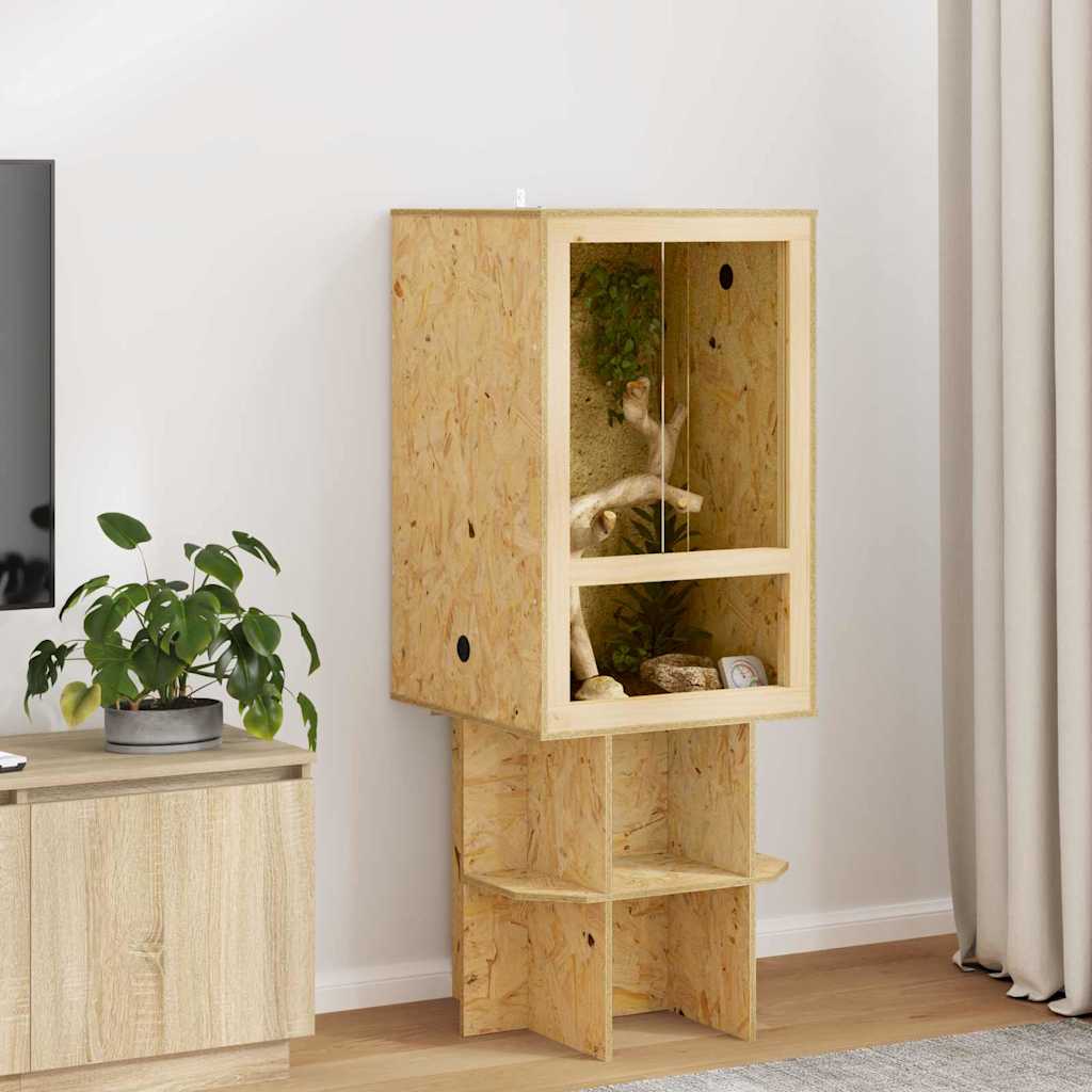 vidaXL Terrarium Naturel 50 x 50 x 100 cm OSB