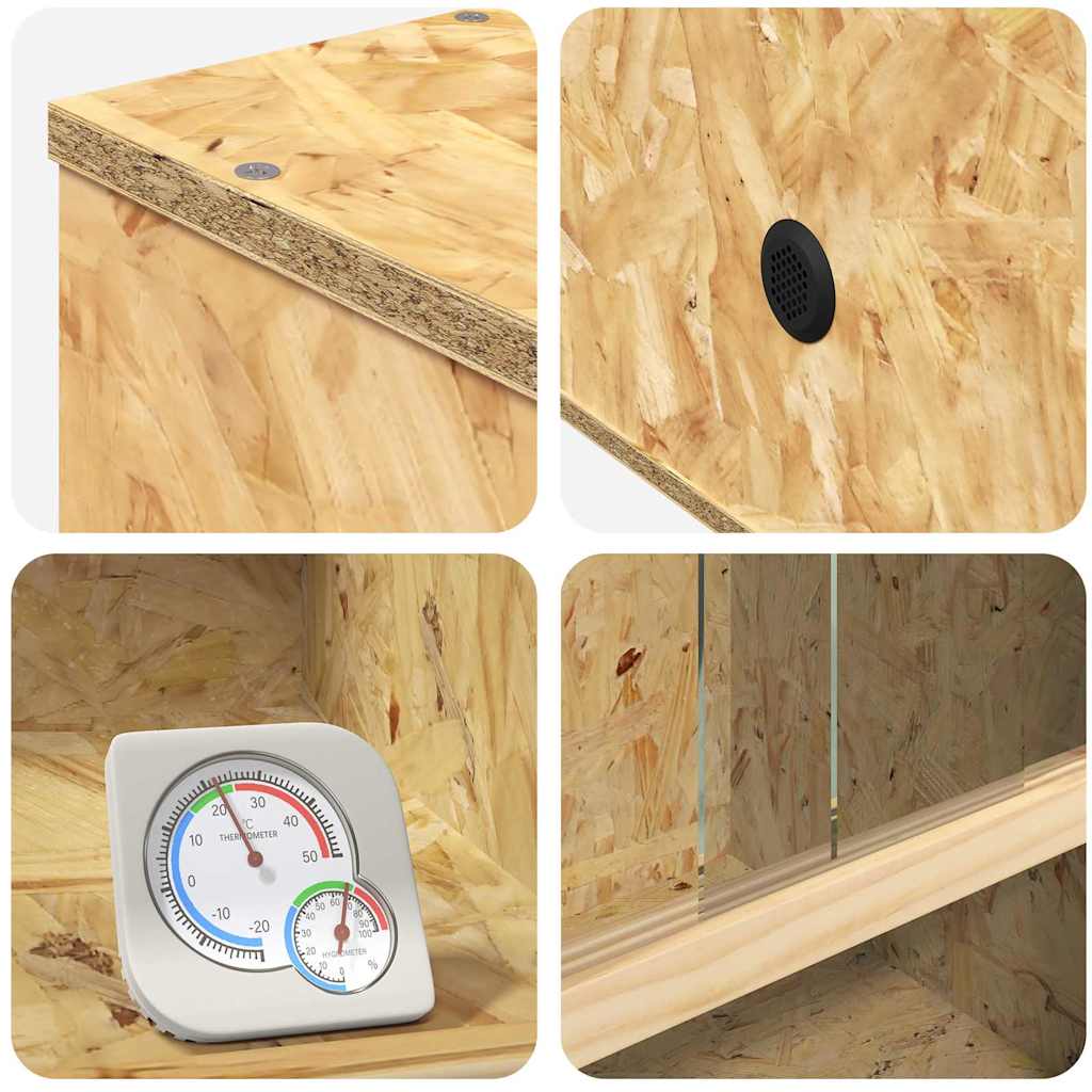 vidaXL Terrarium Naturel 50 x 50 x 100 cm OSB