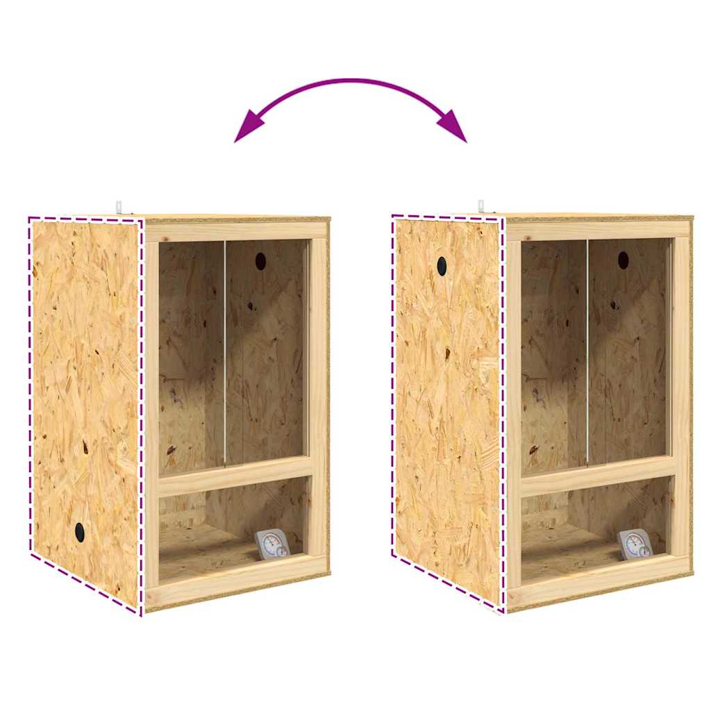 vidaXL Terrarium Naturel 50 x 50 x 100 cm OSB