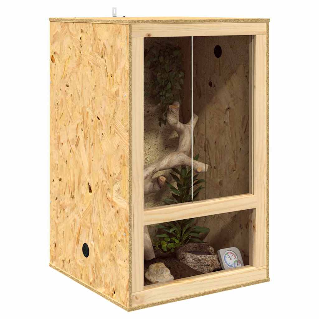 vidaXL Terrarium Naturel 50 x 50 x 100 cm OSB