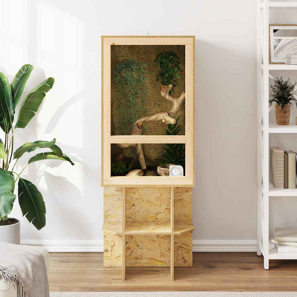 vidaXL Terrarium Naturel 50 x 50 x 100 cm OSB