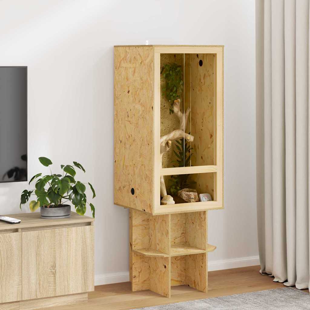 vidaXL Terrarium Naturel 50 x 50 x 100 cm OSB