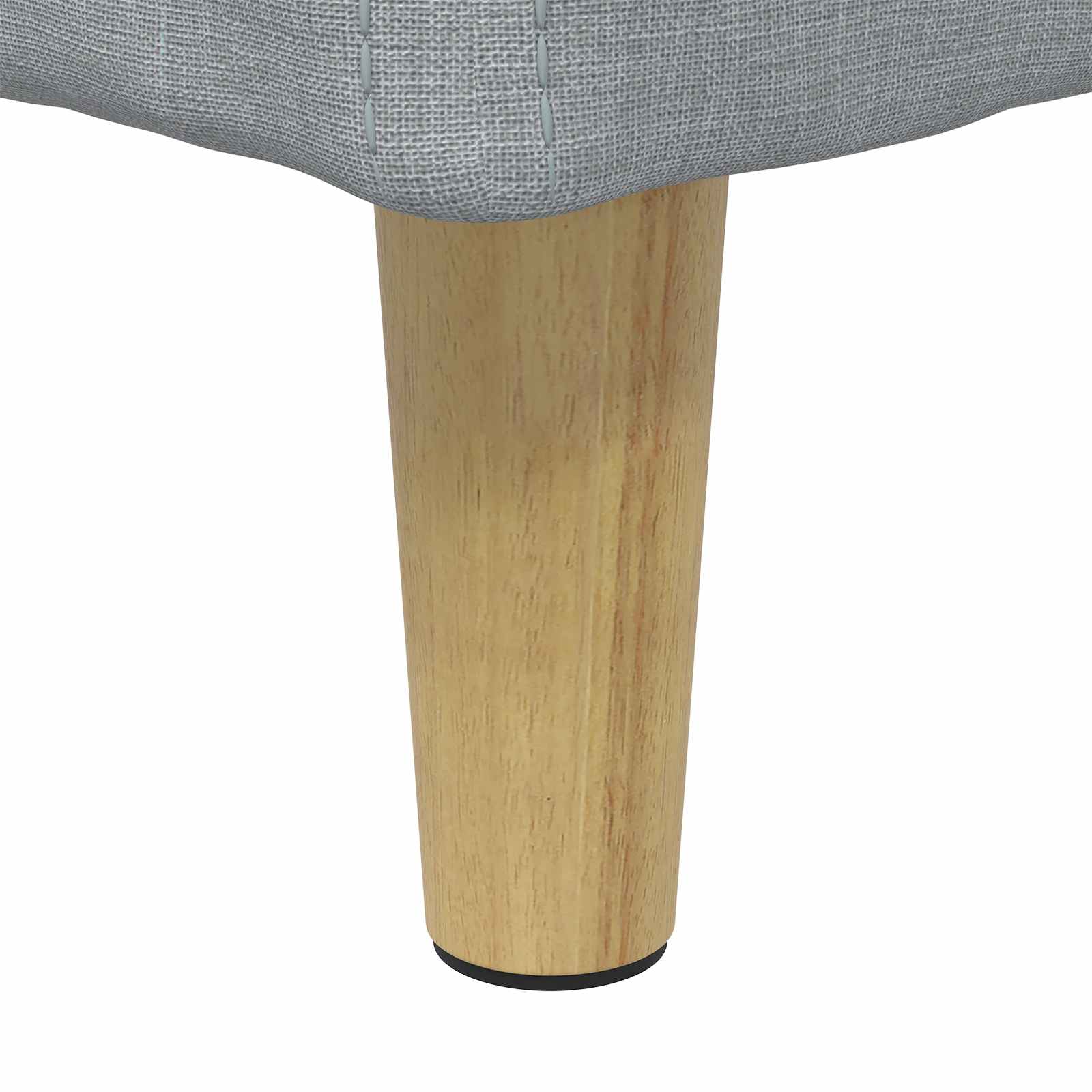 vidaXL Knopkruk met kussen Lichtgrijs 80 x 80 x 45 cm Stof