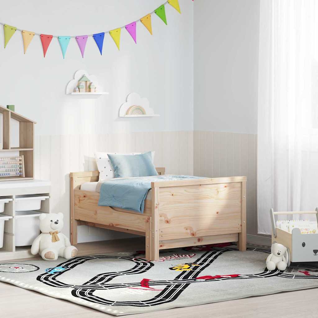 vidaXL Uitbreidbaar Bedframe voor Kinderen Bruin 80 x 130 / 165 / 200 cm