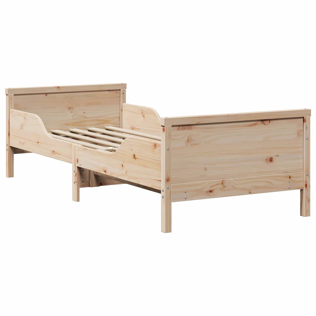 vidaXL Uitbreidbaar Bedframe voor Kinderen Bruin 80 x 130 / 165 / 200 cm