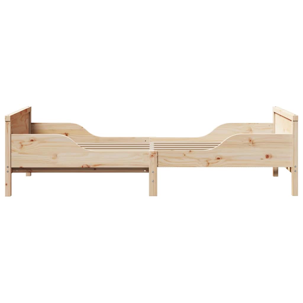 vidaXL Uitbreidbaar Bedframe voor Kinderen Bruin 80 x 130 / 165 / 200 cm