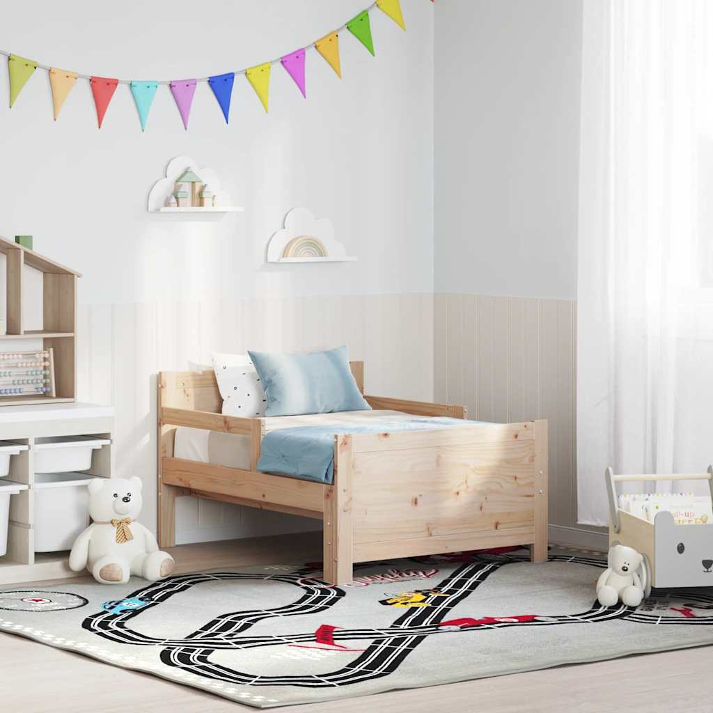 vidaXL Uitbreidbaar Bedframe voor Kinderen Bruin 80 x 130 / 165 / 200 cm