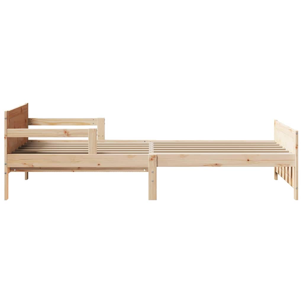 vidaXL Uitbreidbaar Bedframe voor Kinderen Bruin 80 x 130 / 165 / 200 cm