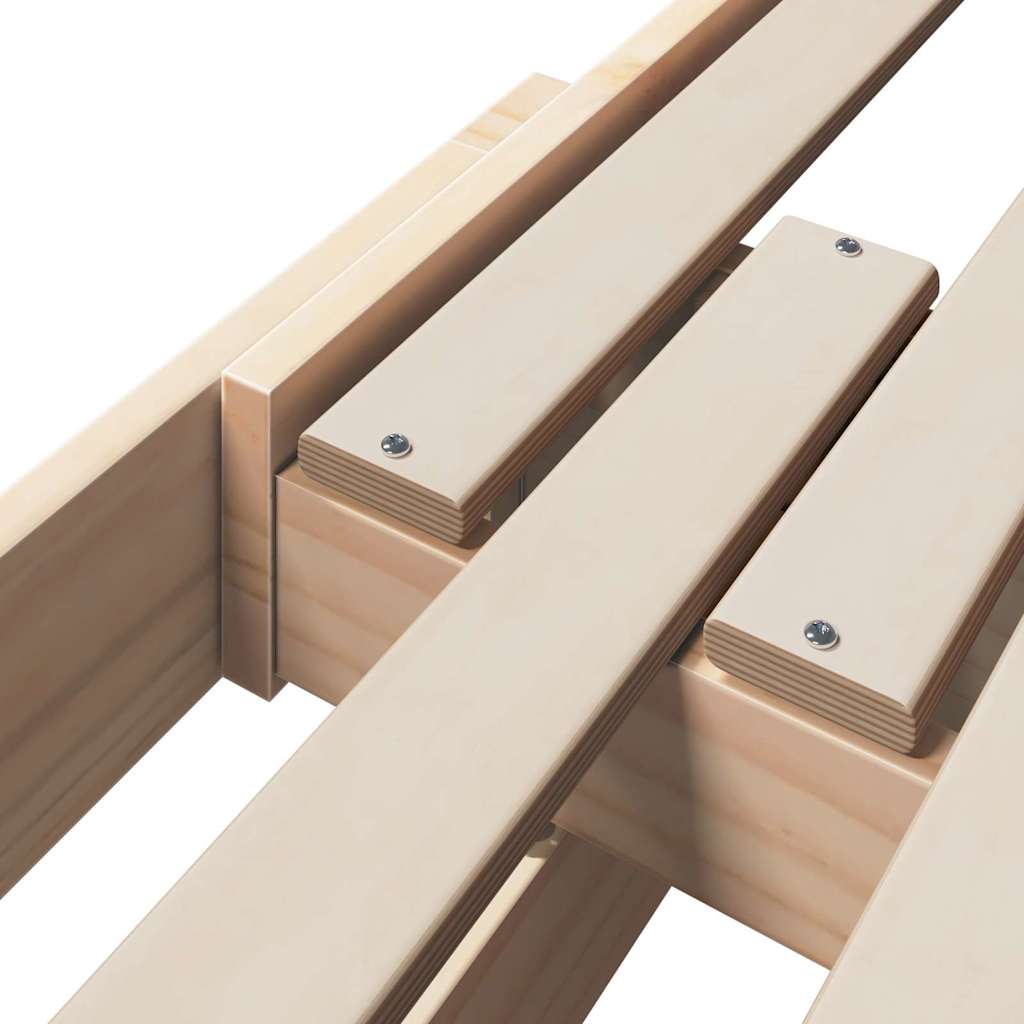vidaXL Uitbreidbaar Bedframe voor Kinderen Bruin 80 x 130 / 165 / 200 cm