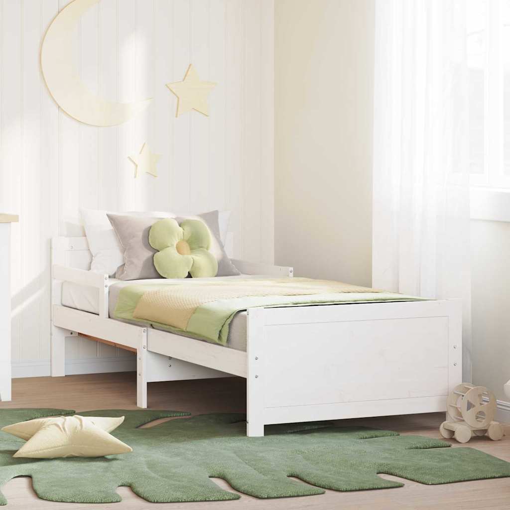vidaXL Uitbreidbaar Bedframe voor Kinderen Bruin 80 x 130 / 165 / 200 cm