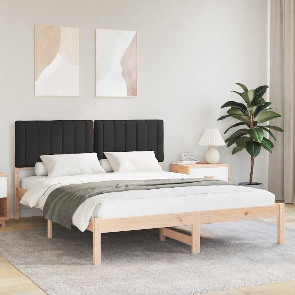 vidaXL Bedframe met Gevoerd Hoofdgedeelte Lichtgrijs 180 x 200 cm