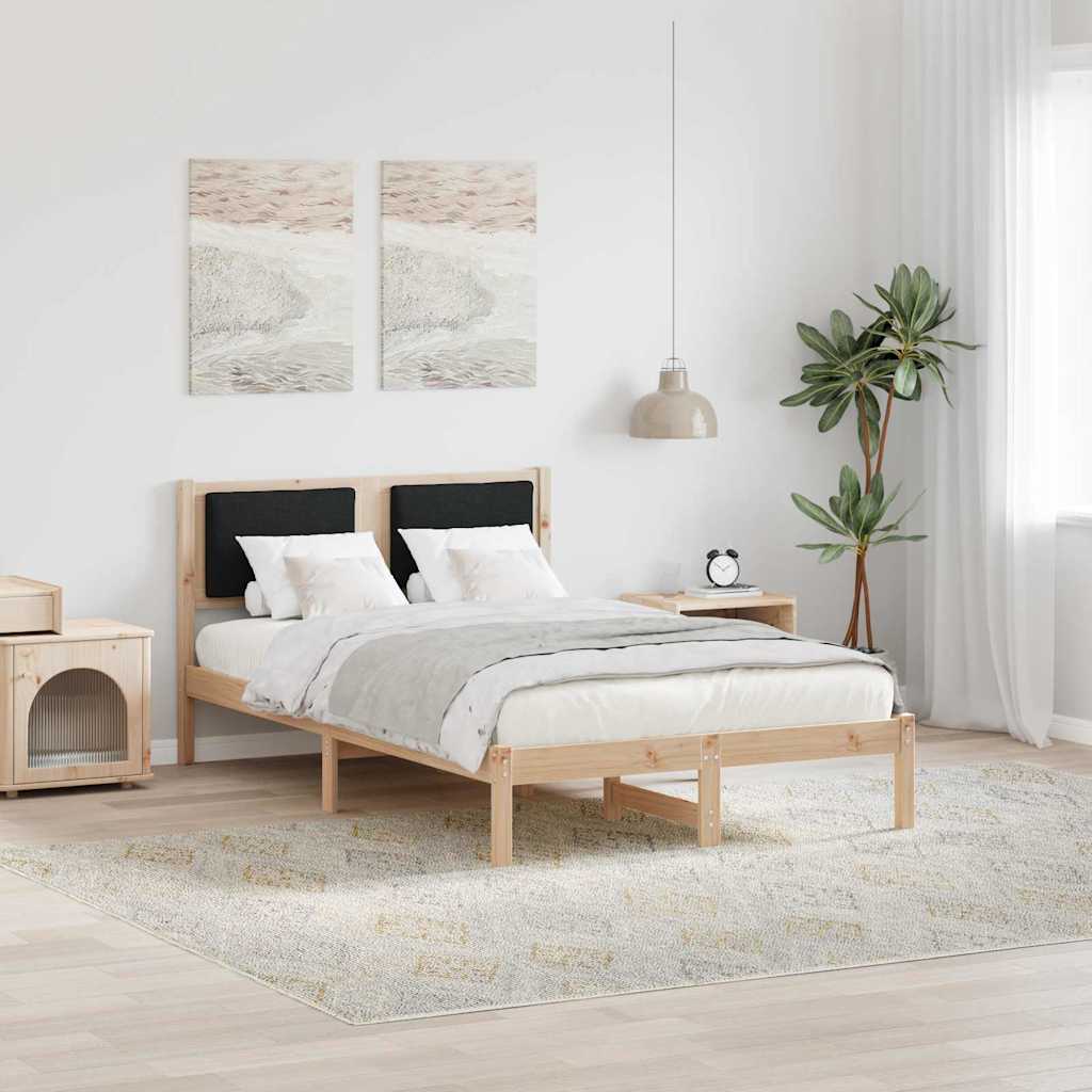 vidaXL Bedframe Lichtgrijs 200 x 200 cm Massief grenenhout