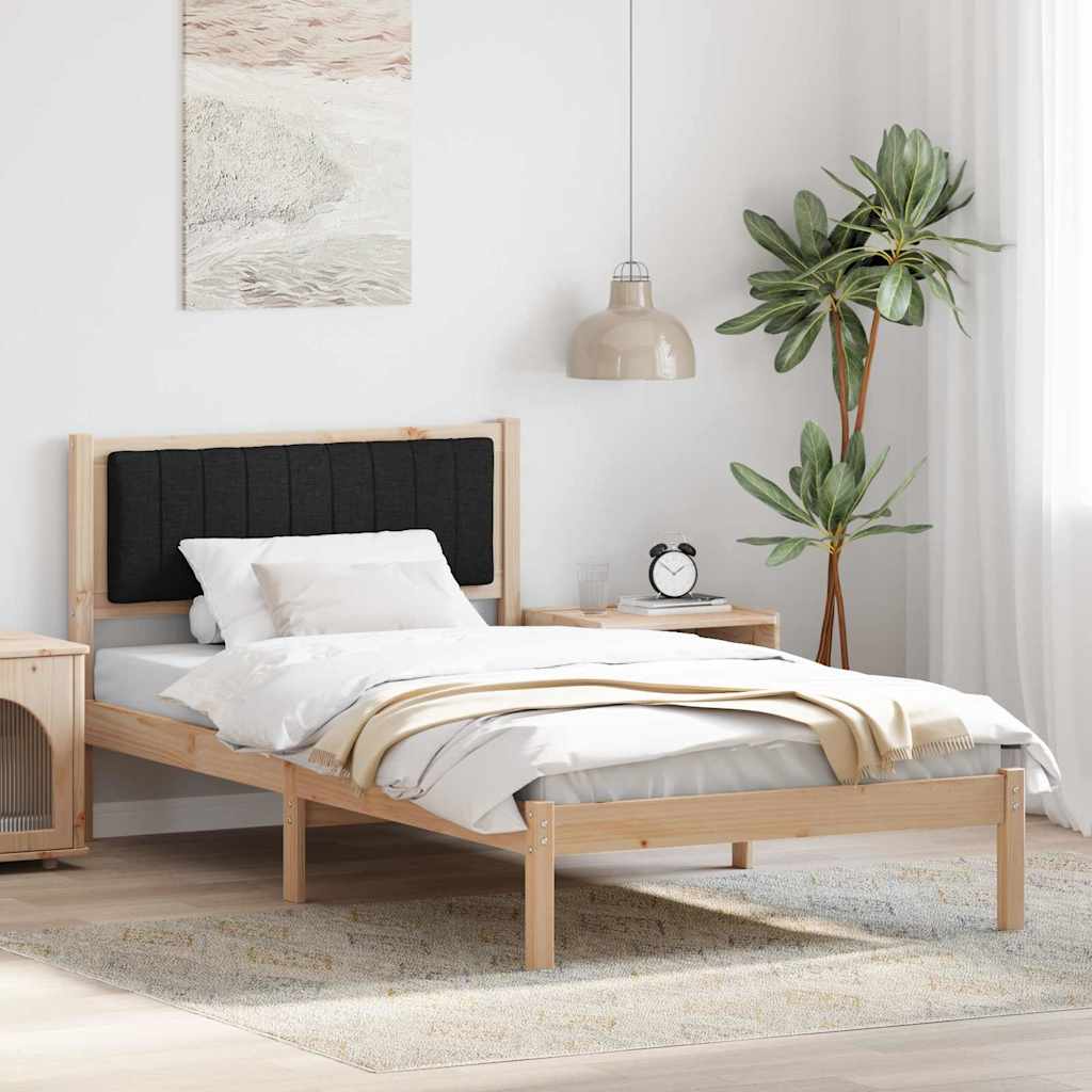 vidaXL Bedframe met Gevoerd Hoofdgedeelte Lichtgrijs 150 x 200 cm Stof