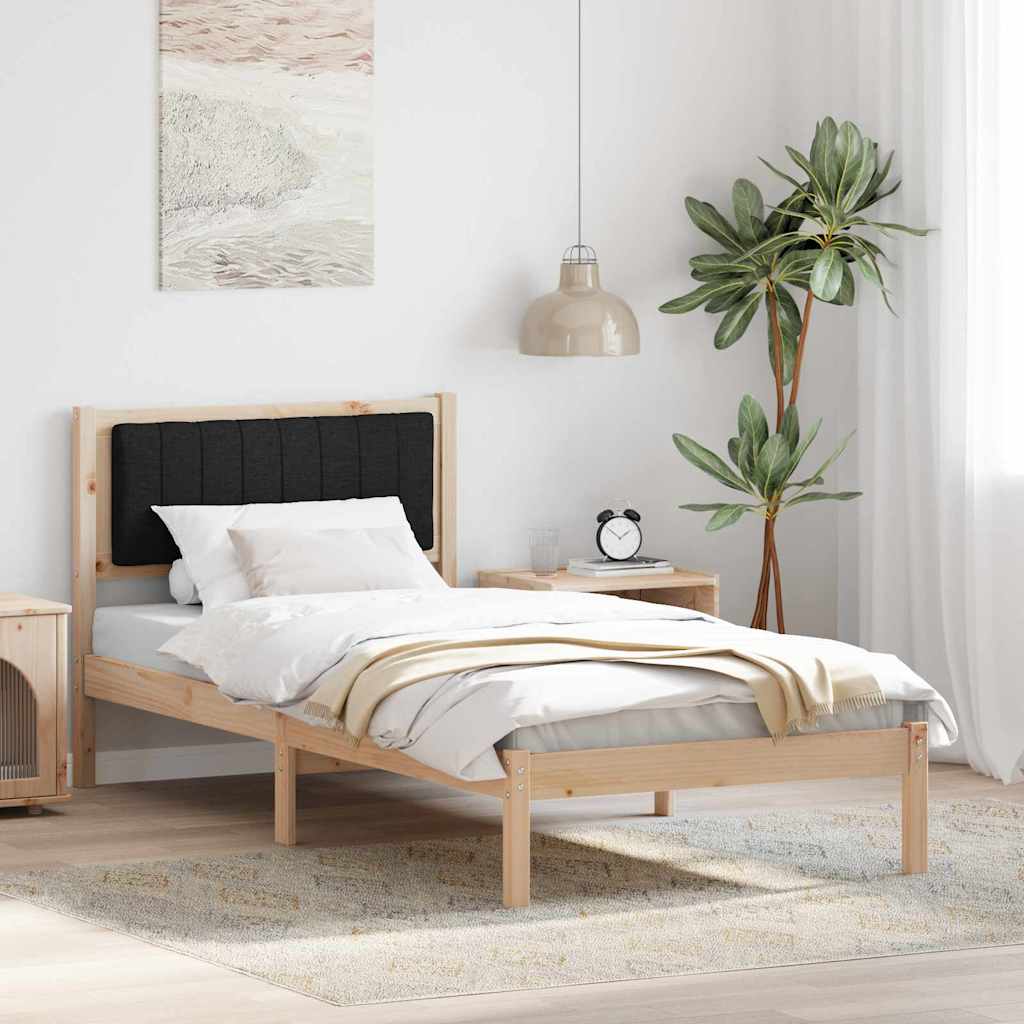 vidaXL Bedframe met Gevoerd Hoofdgedeelte Lichtgrijs 150 x 200 cm Stof