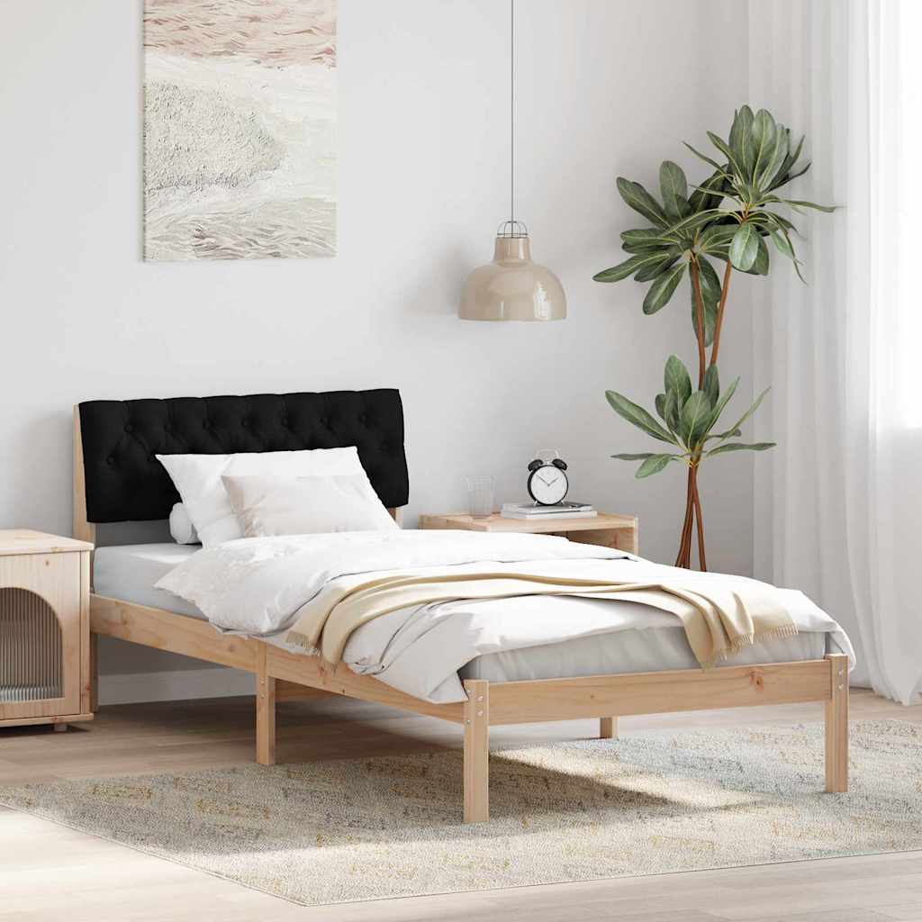 vidaXL Bedframe Bruin en lichtgrijs 200 x 200 cm Massief grenenhout
