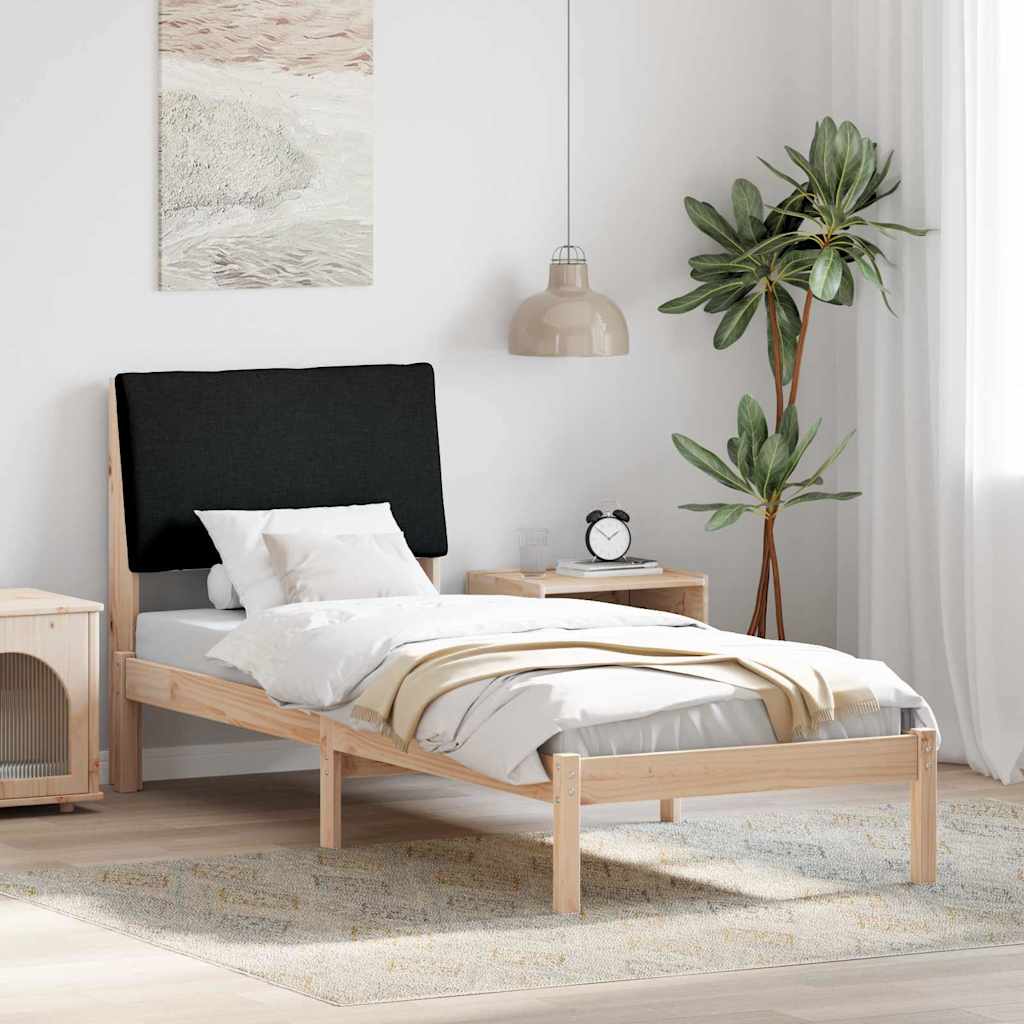 vidaXL Bedframe Bruin en lichtgrijs 200 x 200 cm Massief grenenhout