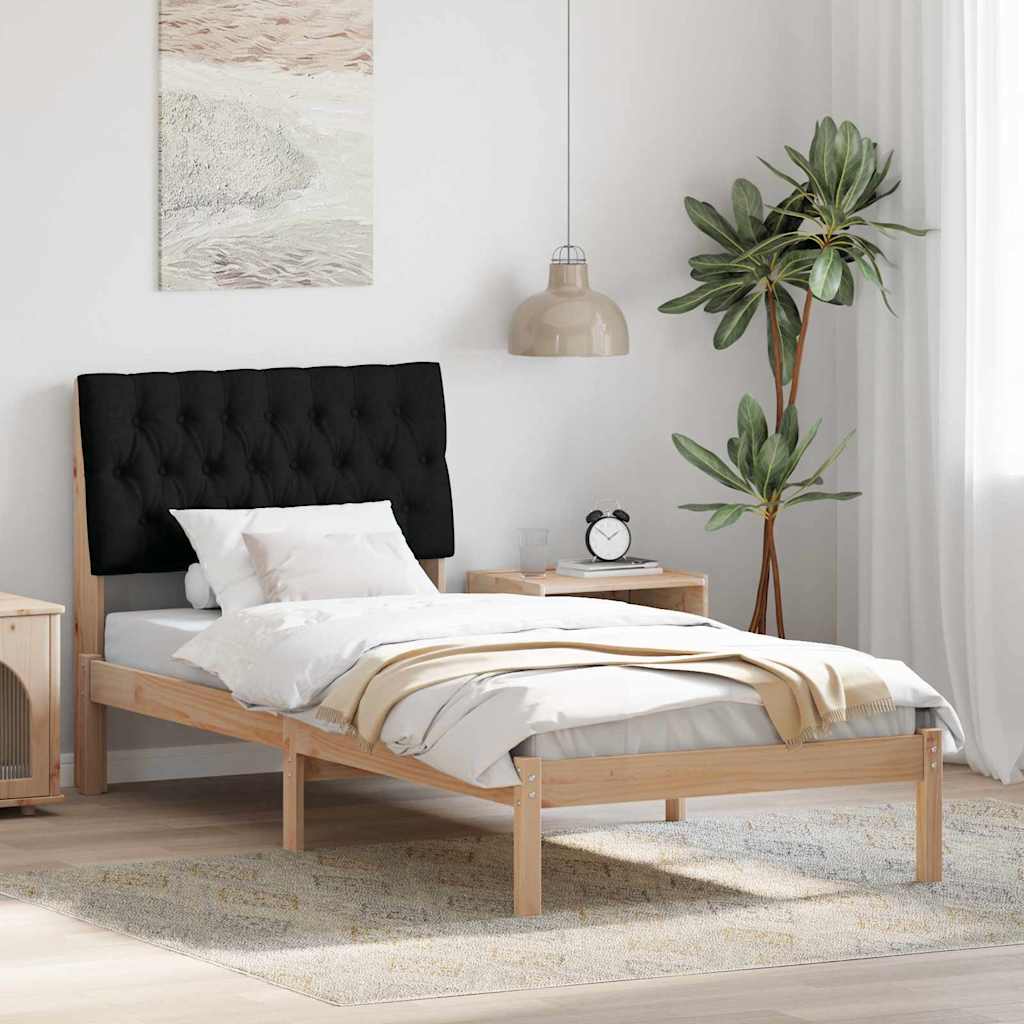 vidaXL Bedframe met Gevoerd Hoofdgedeelte Bruin 200 x 200 cm