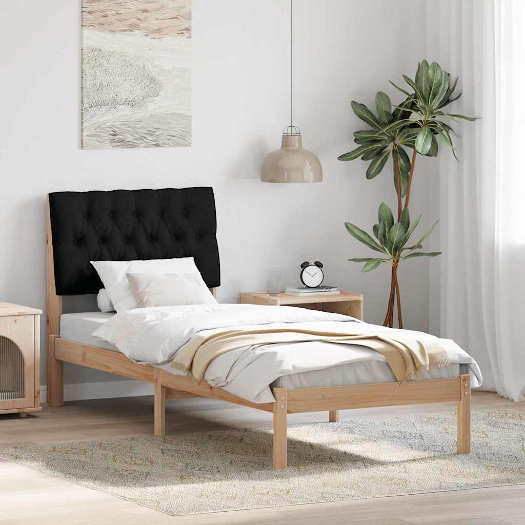 vidaXL Bedframe met Gevoerd Hoofdgedeelte Bruin 200 x 200 cm