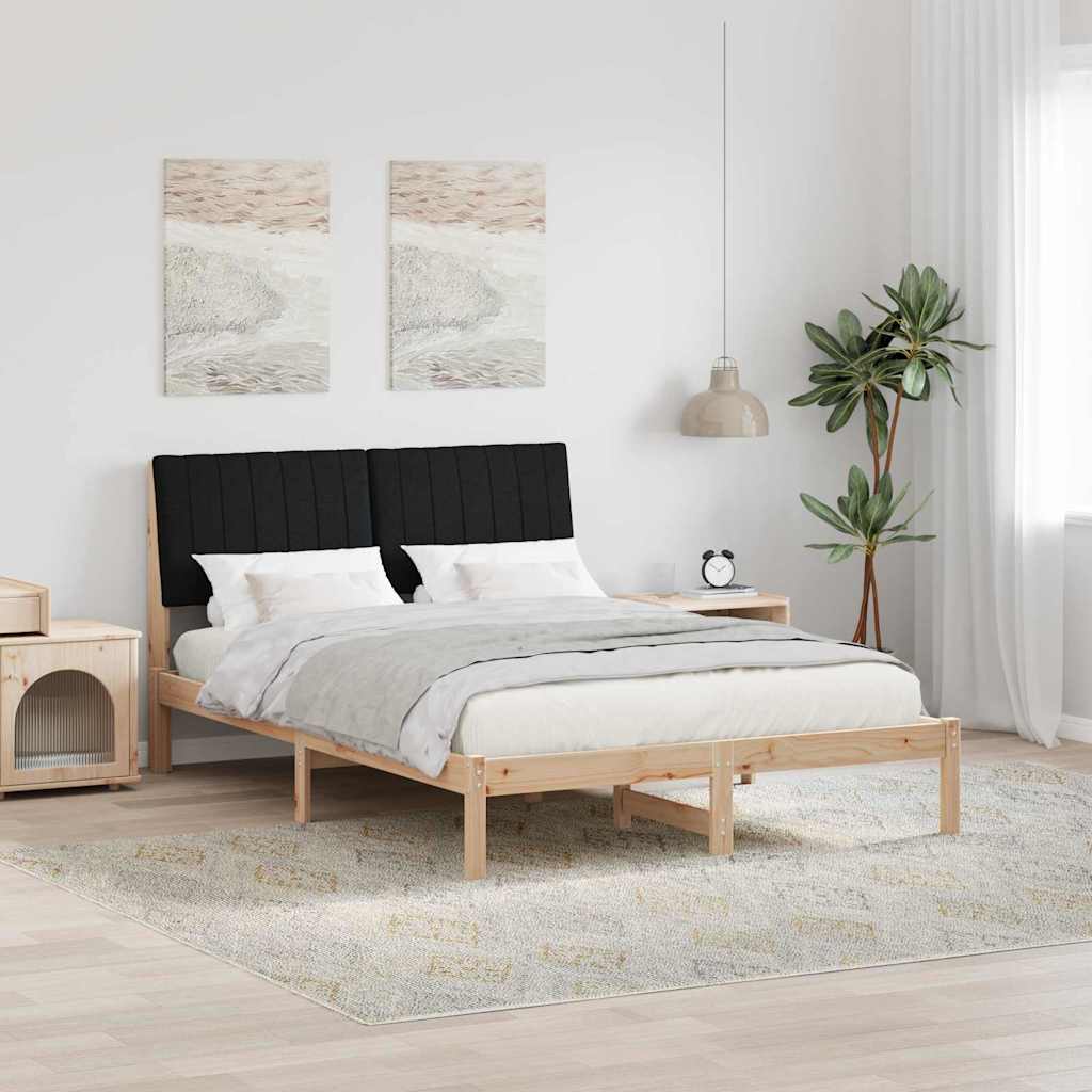 vidaXL Bedframe met hoofdeinde Bruin 75 x 190 cm Stof
