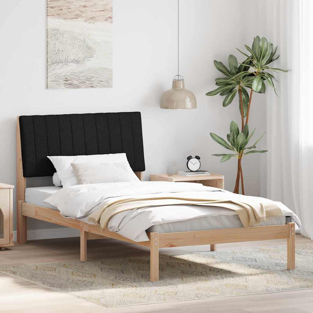 vidaXL Bedframe met hoofdeinde Bruin 75 x 190 cm Stof