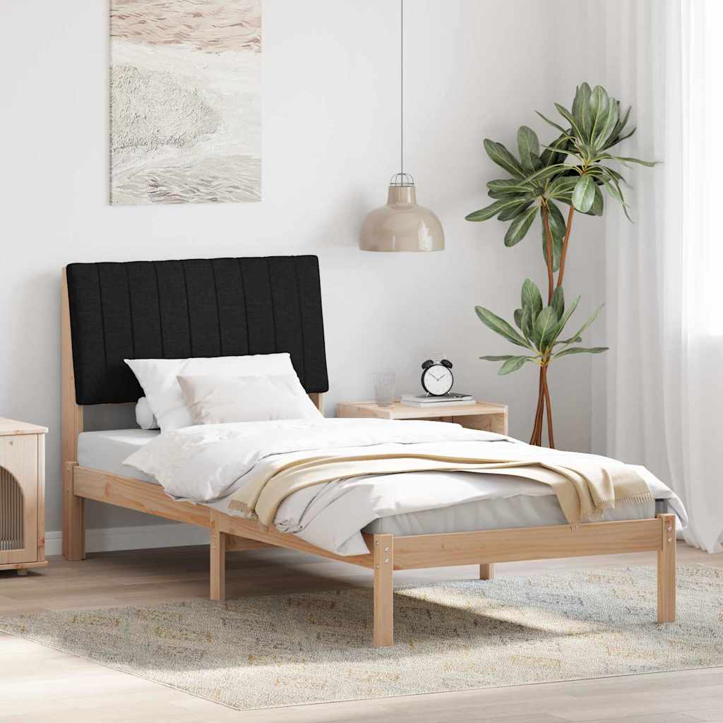 vidaXL Bedframe met hoofdeinde Bruin 75 x 190 cm Stof