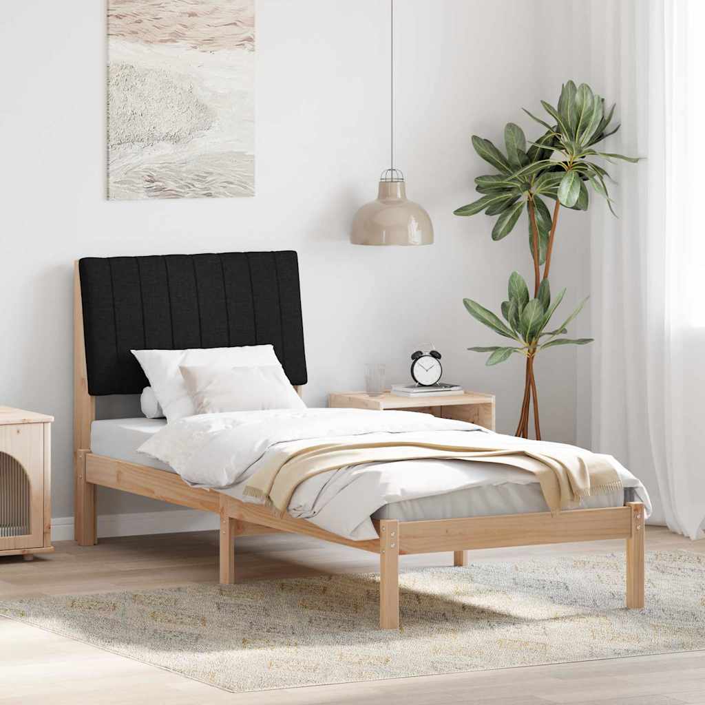 vidaXL Bedframe met hoofdeinde Bruin 75 x 190 cm Stof