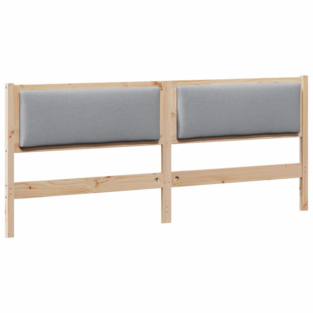 vidaXL Hoofdbord Anders Bruin 200 cm Massief grenenhout