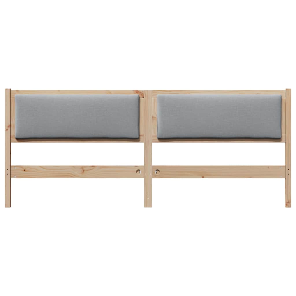 vidaXL Hoofdbord Anders Bruin 200 cm Massief grenenhout