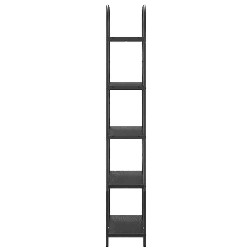 vidaXL Boekenkast Gerookt eiken 80 x 30 x 183 cm Bewerkt hout