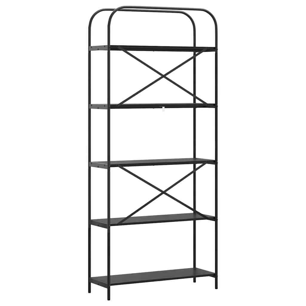 vidaXL Boekenkast Gerookt eiken 80 x 30 x 183 cm Bewerkt hout