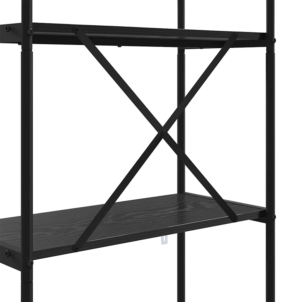 vidaXL Boekenkast Gerookt eiken 80 x 30 x 183 cm Bewerkt hout