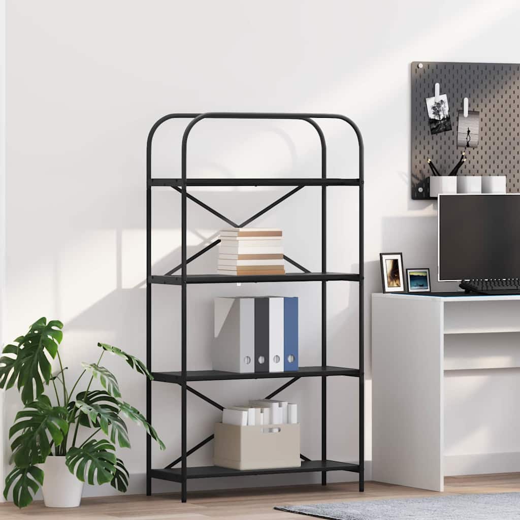 vidaXL Boekenkast Gerookt eiken 80 x 30 x 183 cm Bewerkt hout