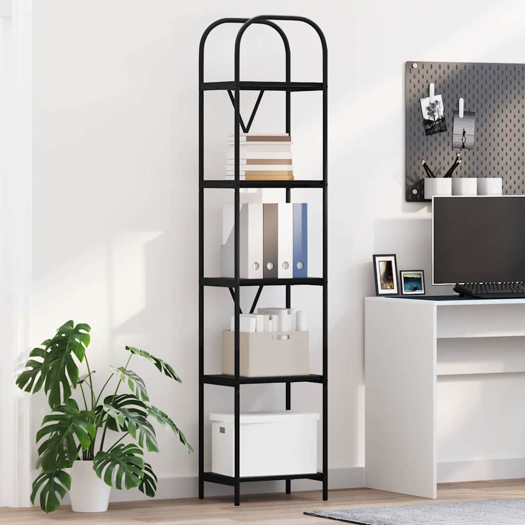 vidaXL Boekenkast Gerookt eiken 80 x 30 x 183 cm Bewerkt hout