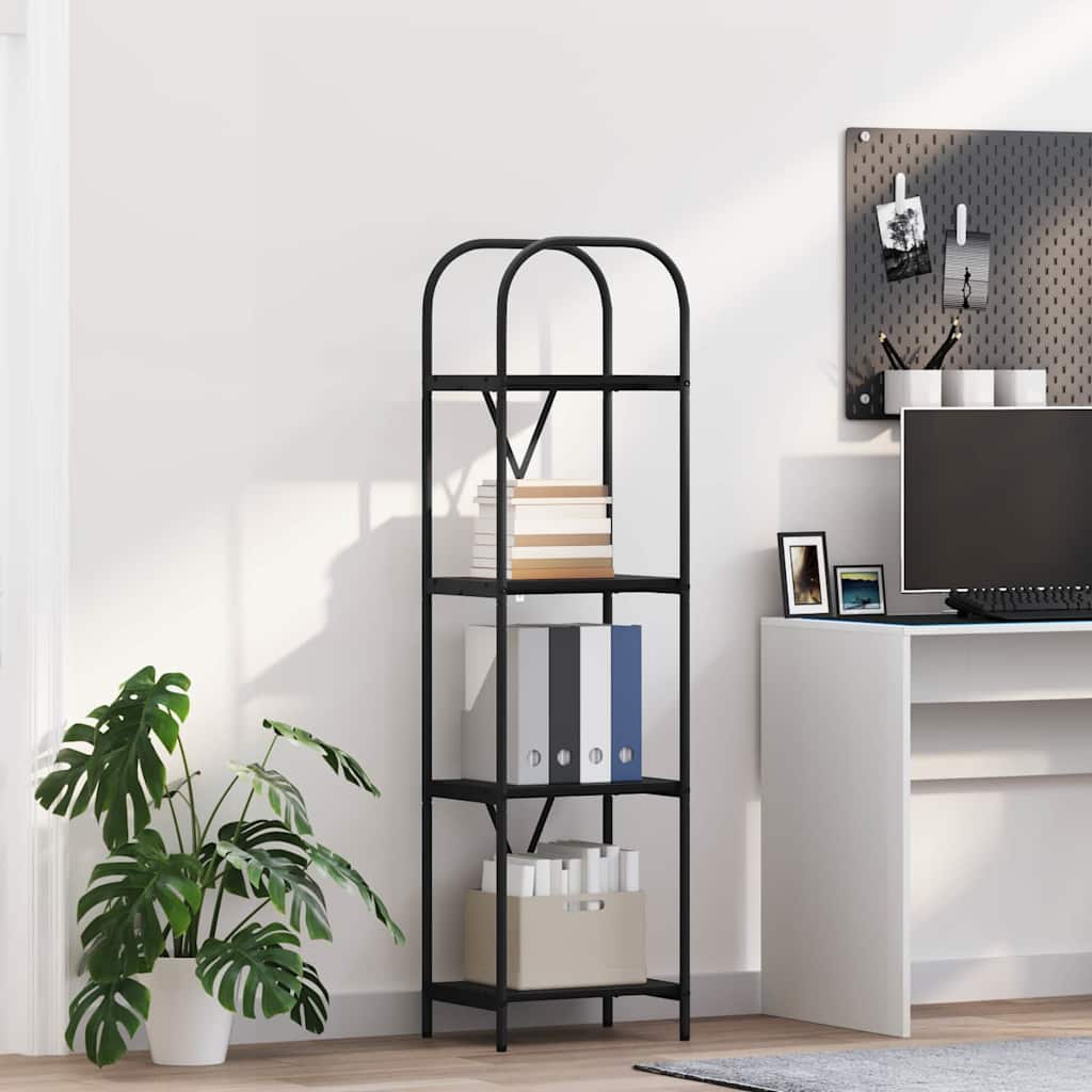 vidaXL Boekenkast Gerookt eiken 80 x 30 x 183 cm Bewerkt hout