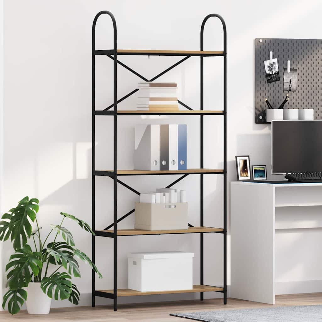 vidaXL Boekenkast Sonoma eiken 40 x 30 x 146 cm Bewerkt hout