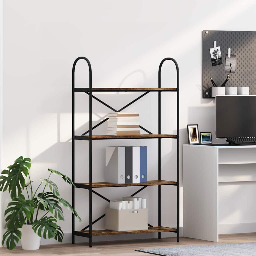 vidaXL Boekenkast Sonoma eiken 40 x 30 x 146 cm Bewerkt hout