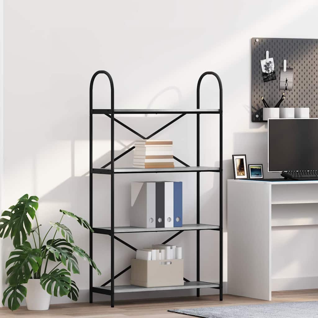 vidaXL Boekenkast Sonoma eiken 40 x 30 x 146 cm Bewerkt hout