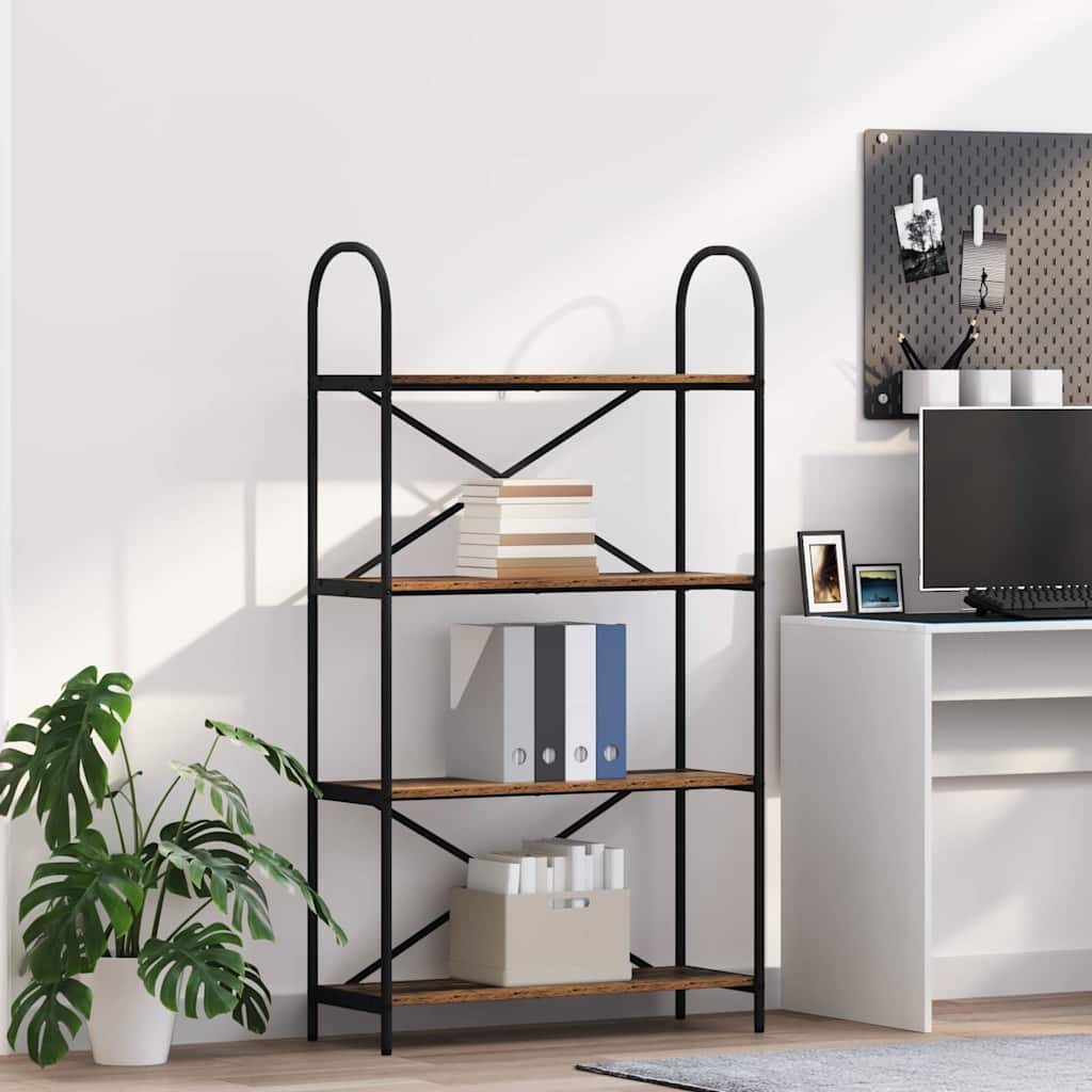 vidaXL Boekenkast Sonoma eiken 40 x 30 x 146 cm Bewerkt hout