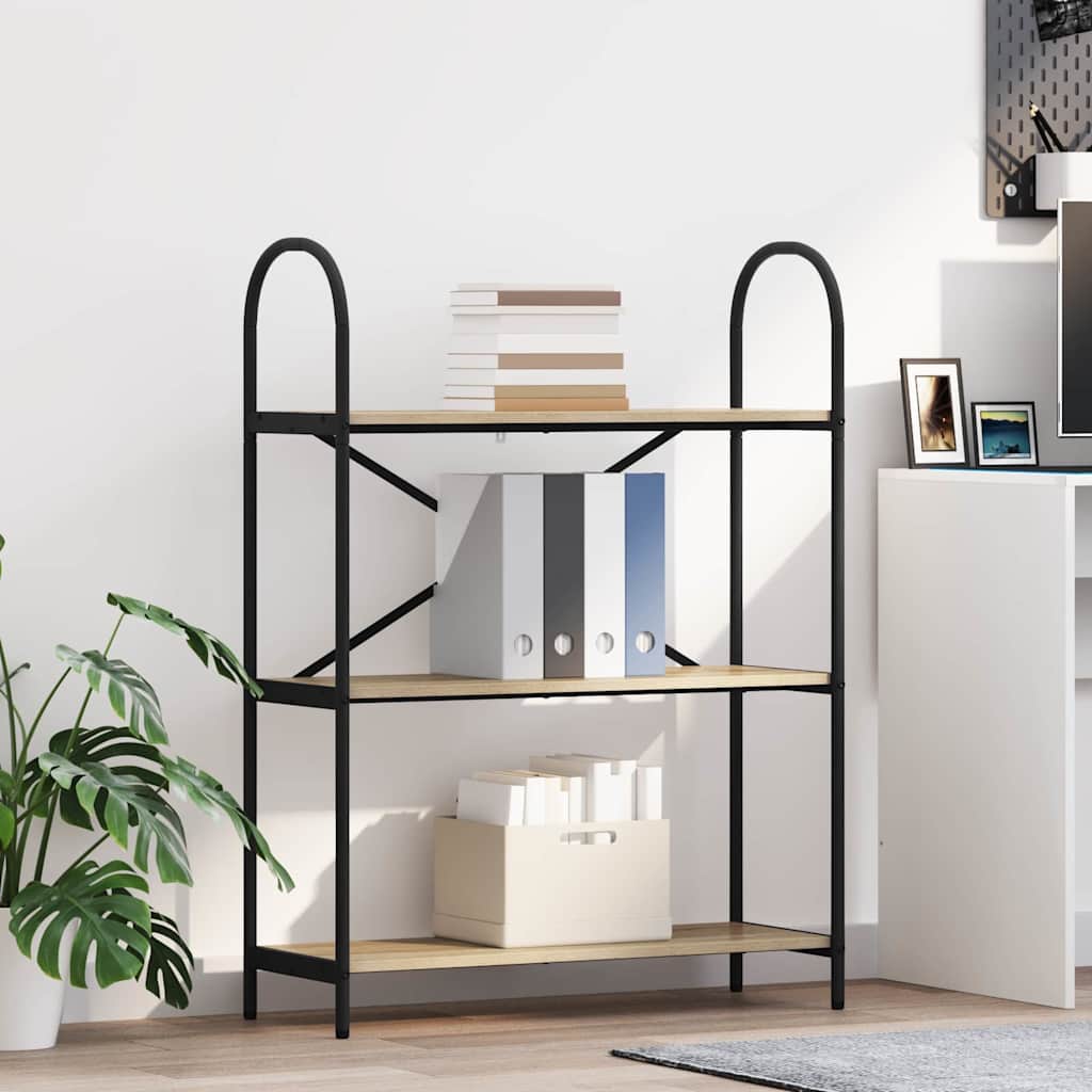 vidaXL Boekenkast Sonoma eiken 40 x 30 x 146 cm Bewerkt hout