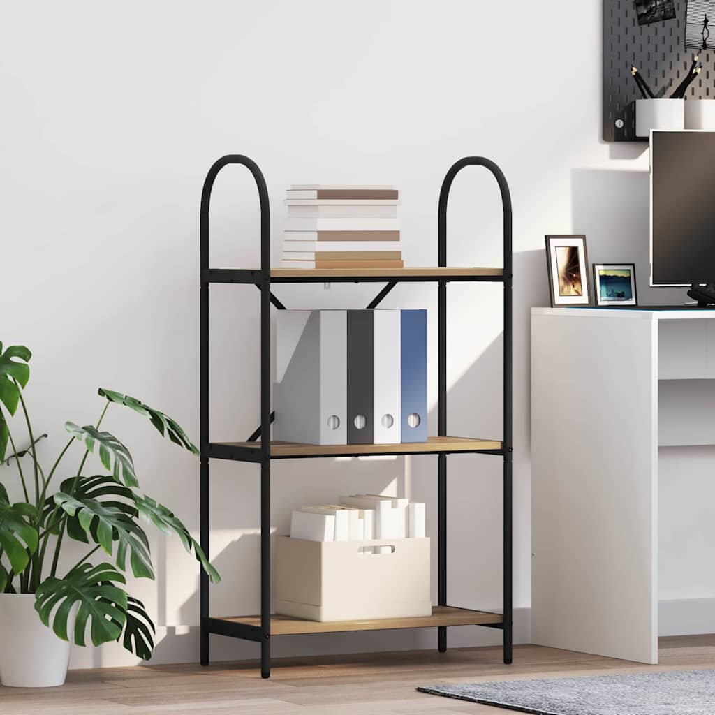 vidaXL Boekenkast Sonoma eiken 40 x 30 x 146 cm Bewerkt hout