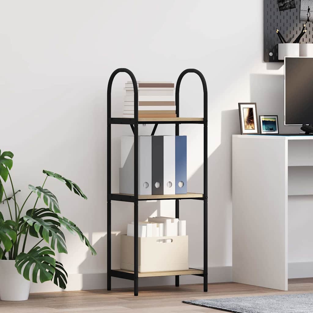 vidaXL Boekenkast Sonoma eiken 40 x 30 x 146 cm Bewerkt hout