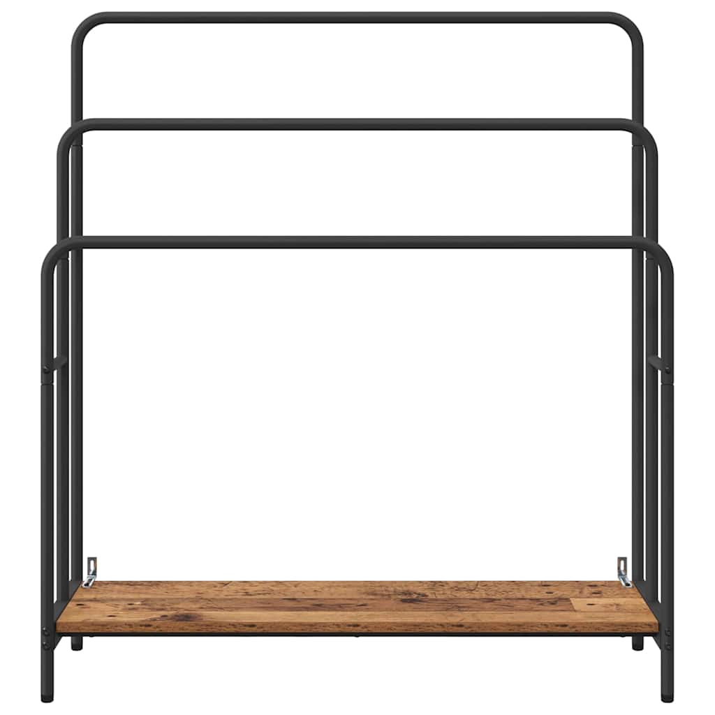 vidaXL Kledingrek Gerookt eiken 90 x 30 x 100,5 cm Bewerkt hout